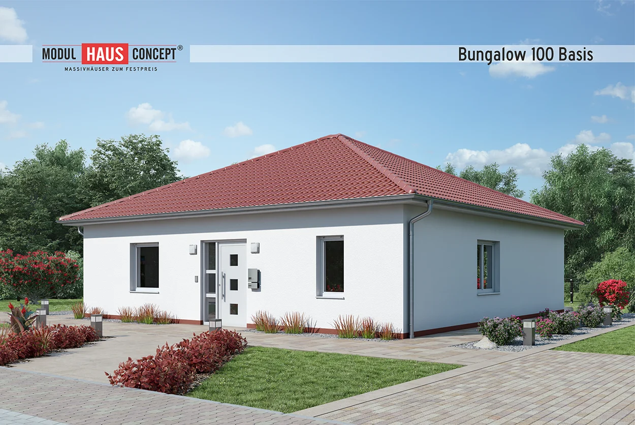 Modul Hausconcept GmbH - Bungalow 100 Hauptversion Strasse