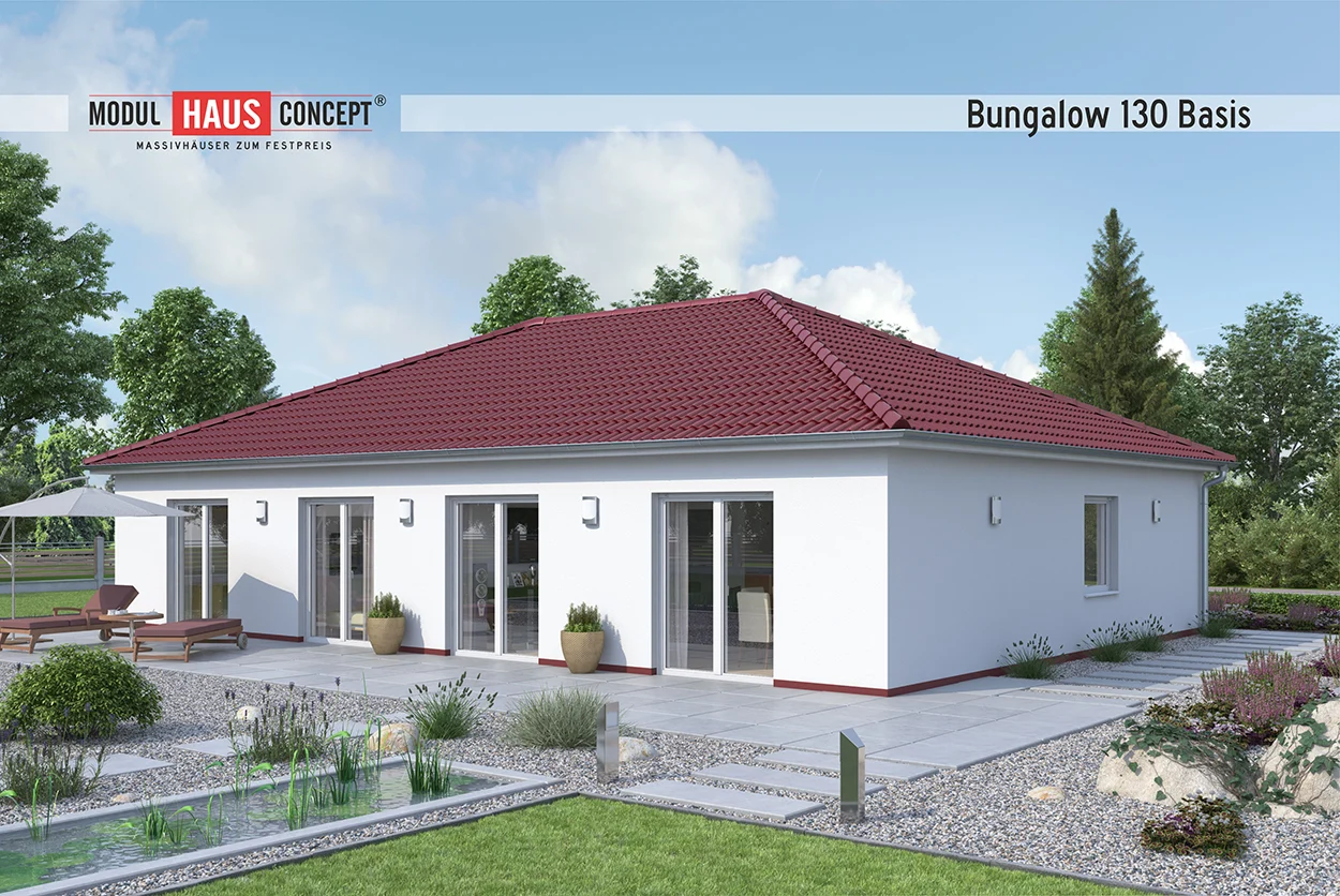 Modul Hausconcept GmbH - Bungalow 130 Garten