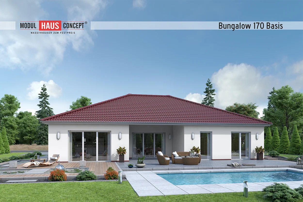 Modul Hausconcept GmbH - Bungalow 170 Garten