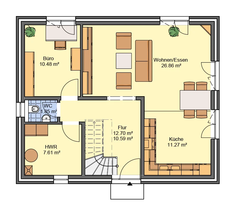 Einfamilienhaus Esprite 145 B, Grundriss EG
