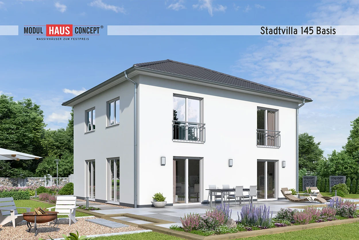 Modul Hausconcept GmbH - Stadtvilla 145 Garten