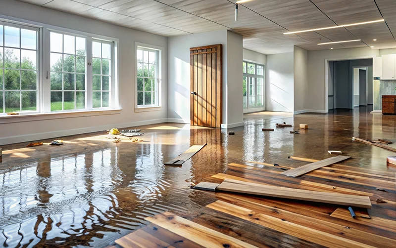 Betriebshaftpflichtversicherung, Wasserschaden, Laminat